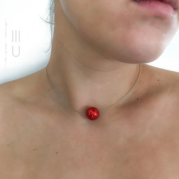 bulb | red glitter
