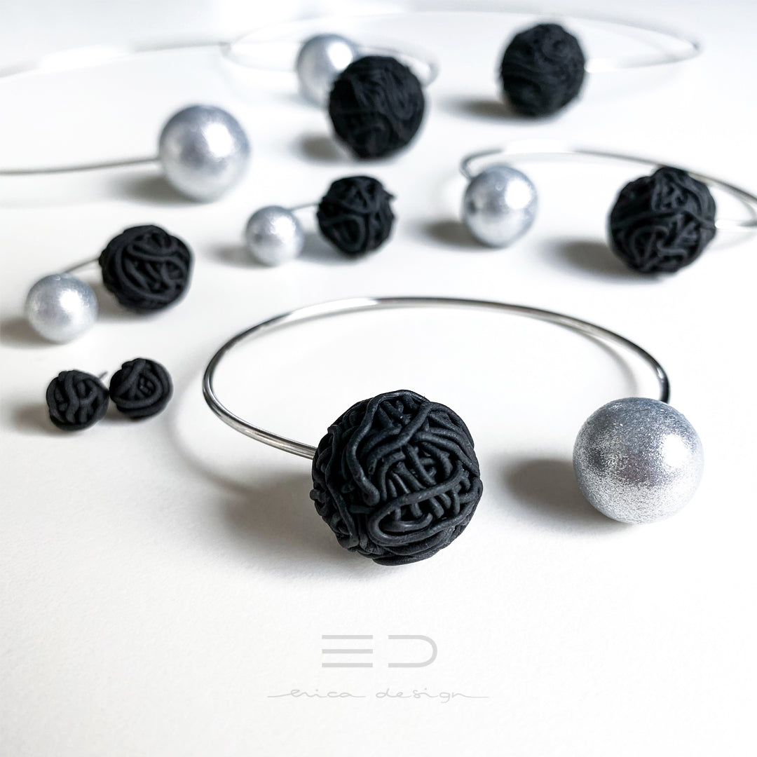 BULB SPAGHETTI | zwart zilver