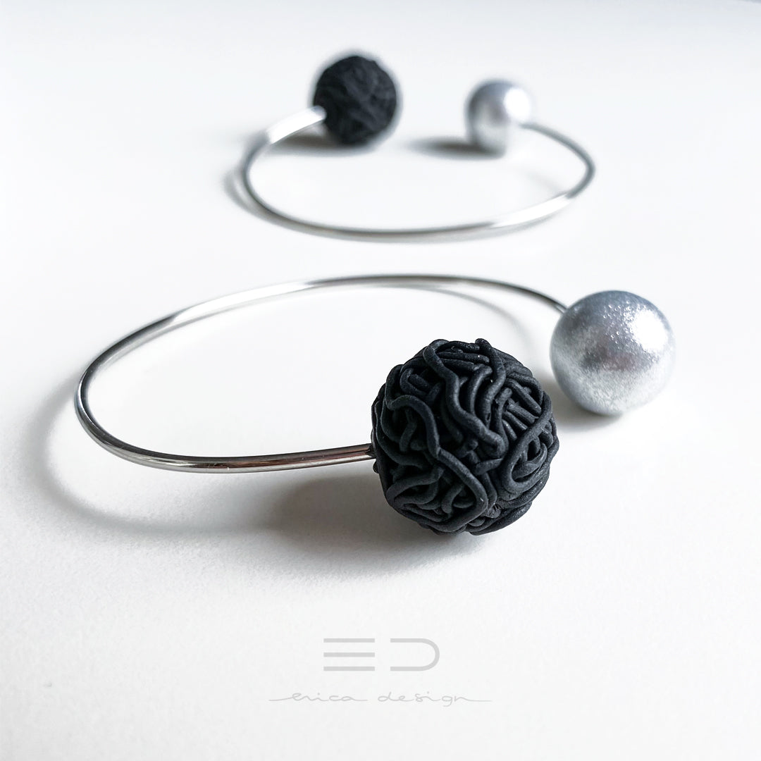 BULB SPAGHETTI | noir et argent