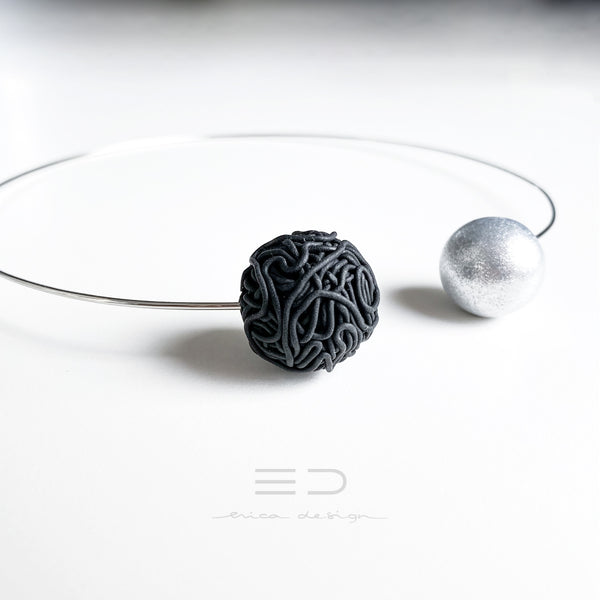 BULB SPAGHETTI | zwart zilver