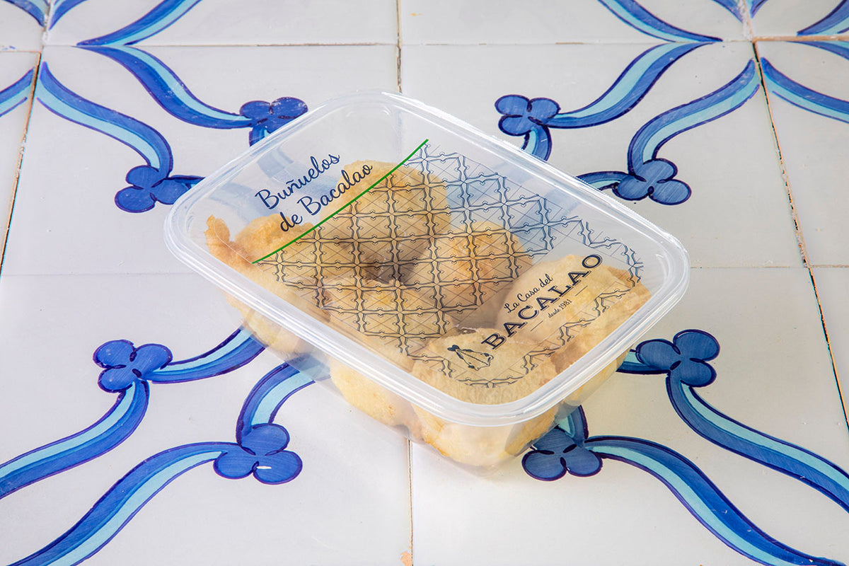 Buñuelos de bacalao envasados