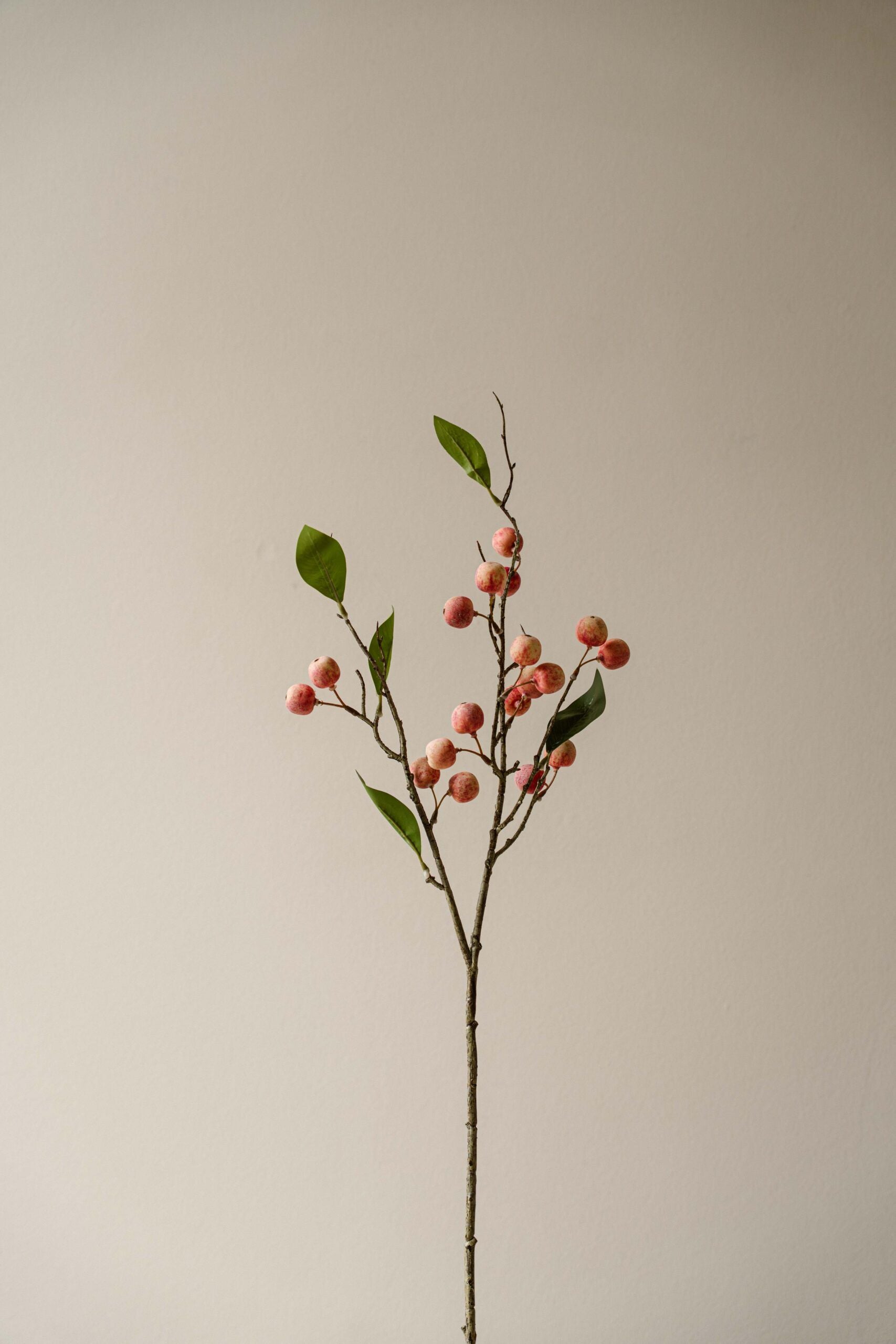 Indore Silva - Mini apple - Light pink - artificial branch - silk