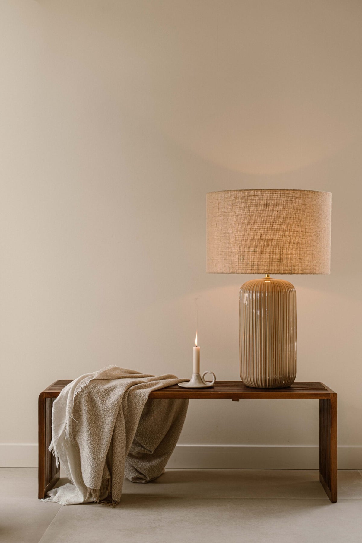 Indore Home - Verona - L - Schemerlamp - Beige