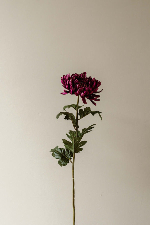 Indore Silva - Chrysanthemum - Purple - artificial branch - silk