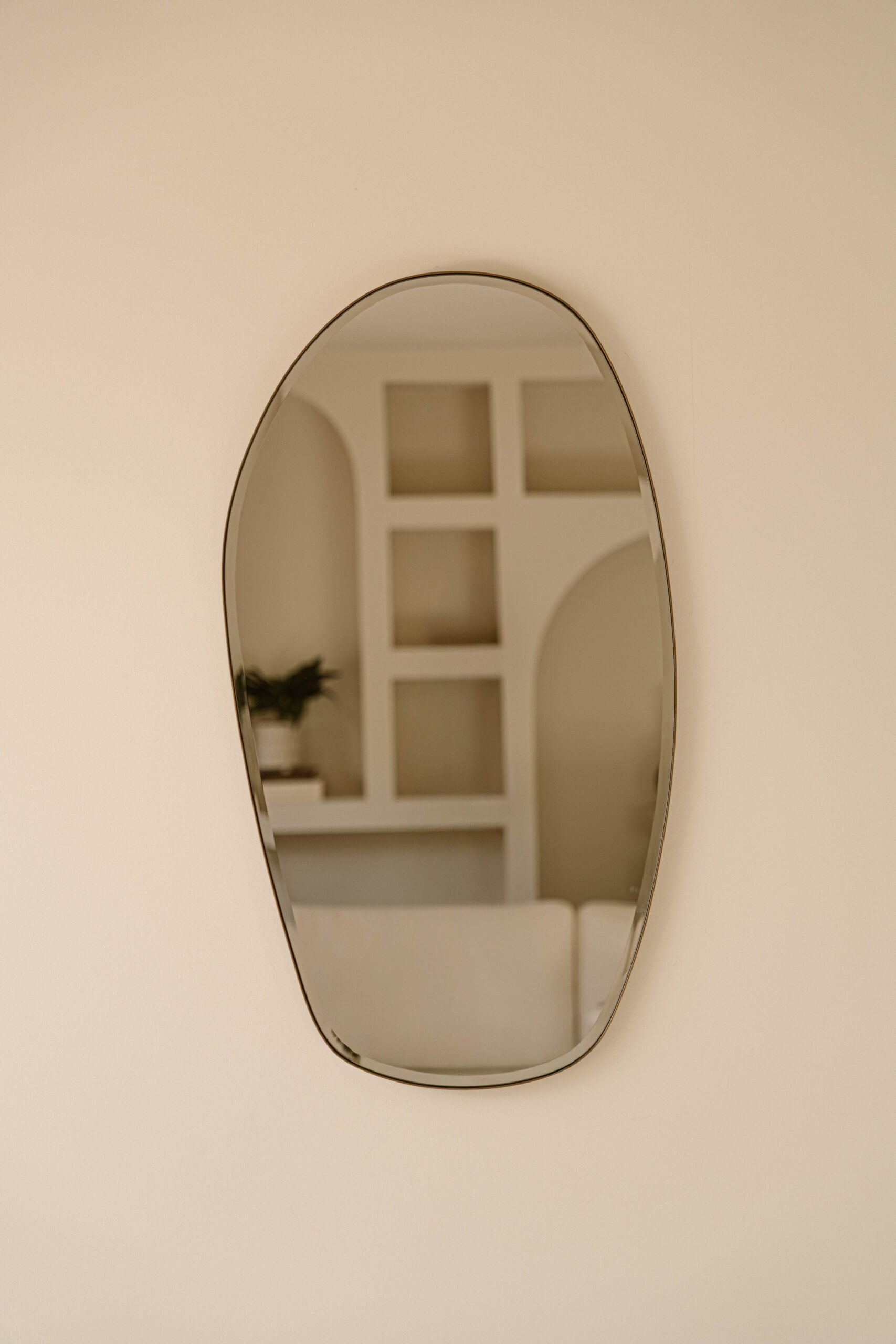 Organische wandspiegel Rome | Brons | 90 x 50 cm | Indore Home