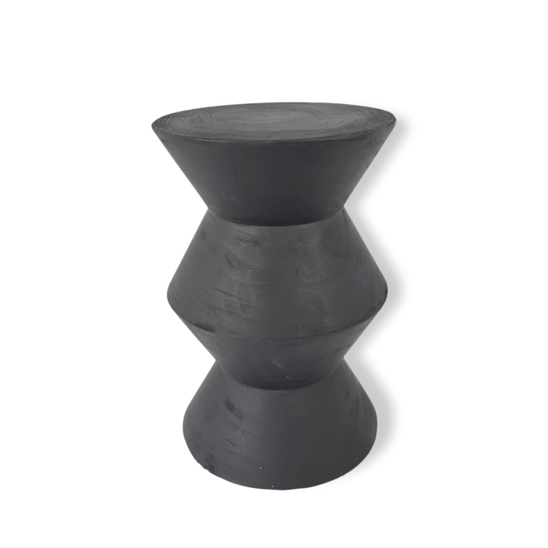 Side table woodstock - black - solid wood - 45cm