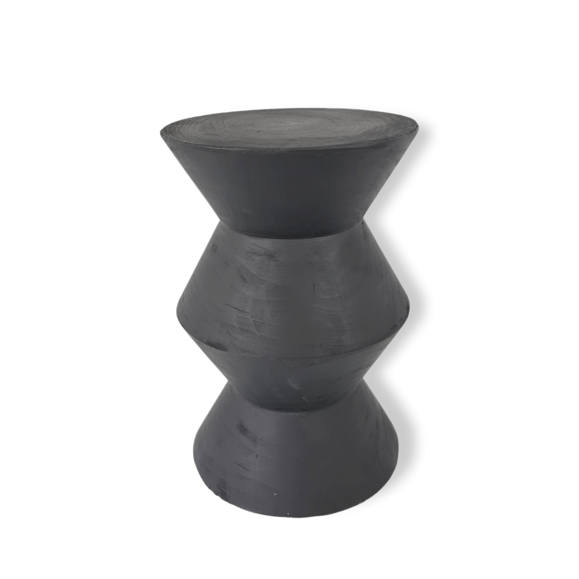 Side table woodstock - black - solid wood - 45cm
