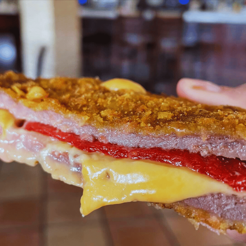 2 Beef Cachopos filled with Iberian ham, cheddar, and piquillo