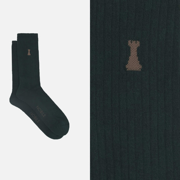 Riviera - Boîte de 6 chaussettes de sport en coton biologique avec tour Noble