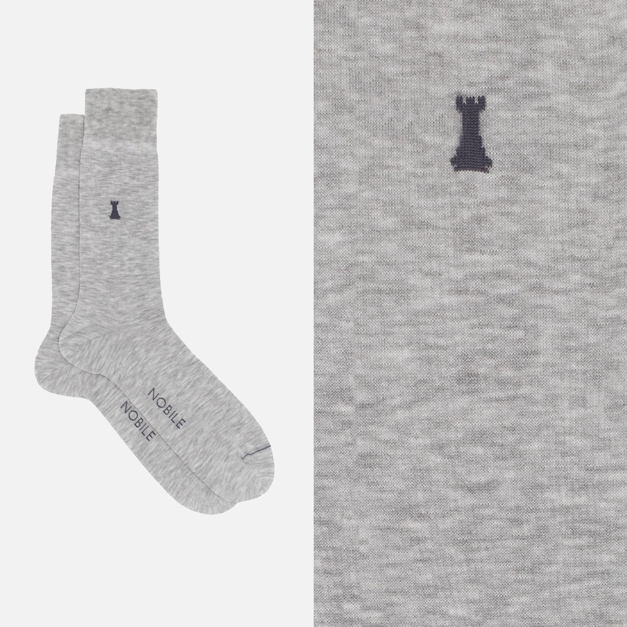 Wall Street Box of 6 Short Socks - 2x Ribbed/2x Solid Color/2x Mélange
