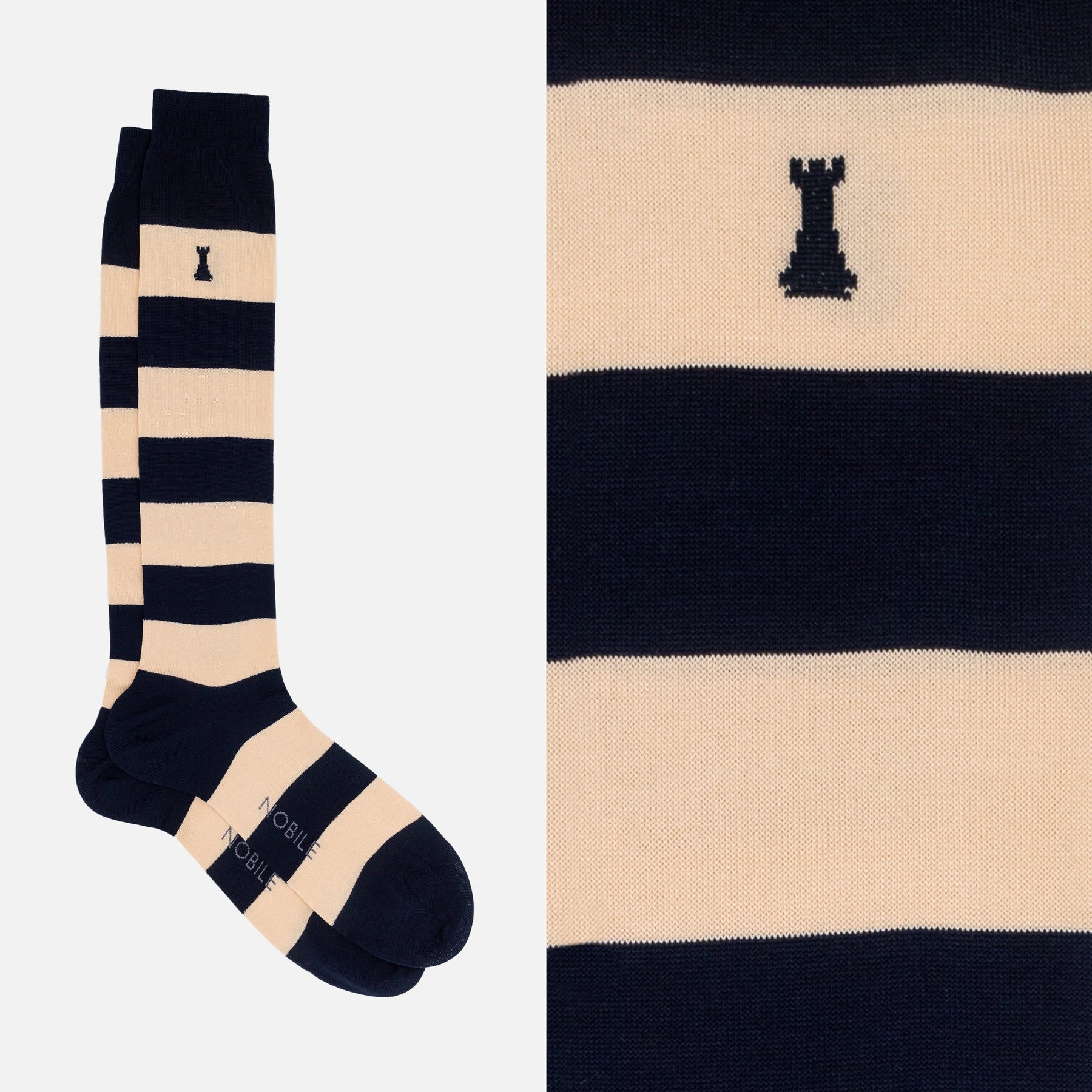 Raffaello - Long Striped Socks