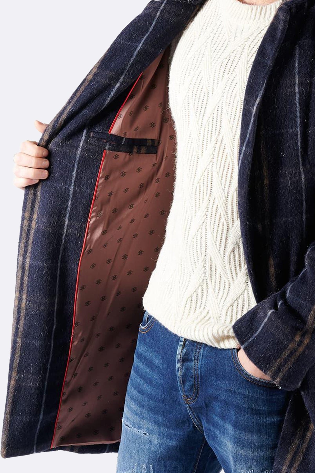 Cappotto Classico Uomo Misto Cachemire Made in Italy - Barone Firenze