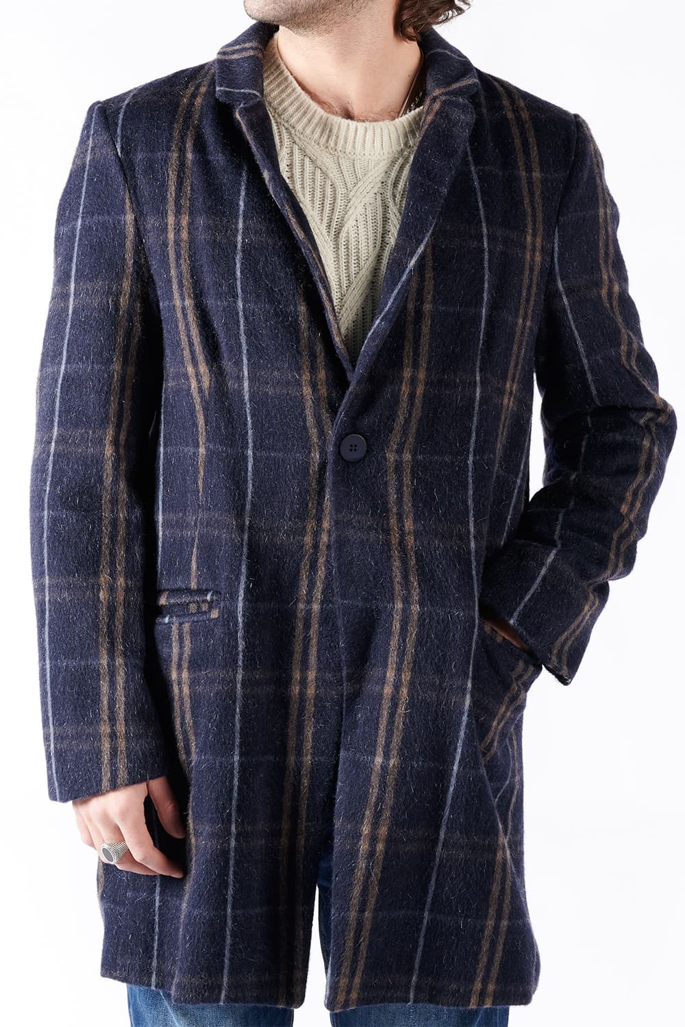 Cappotto Classico Uomo Misto Cachemire Made in Italy - Barone Firenze