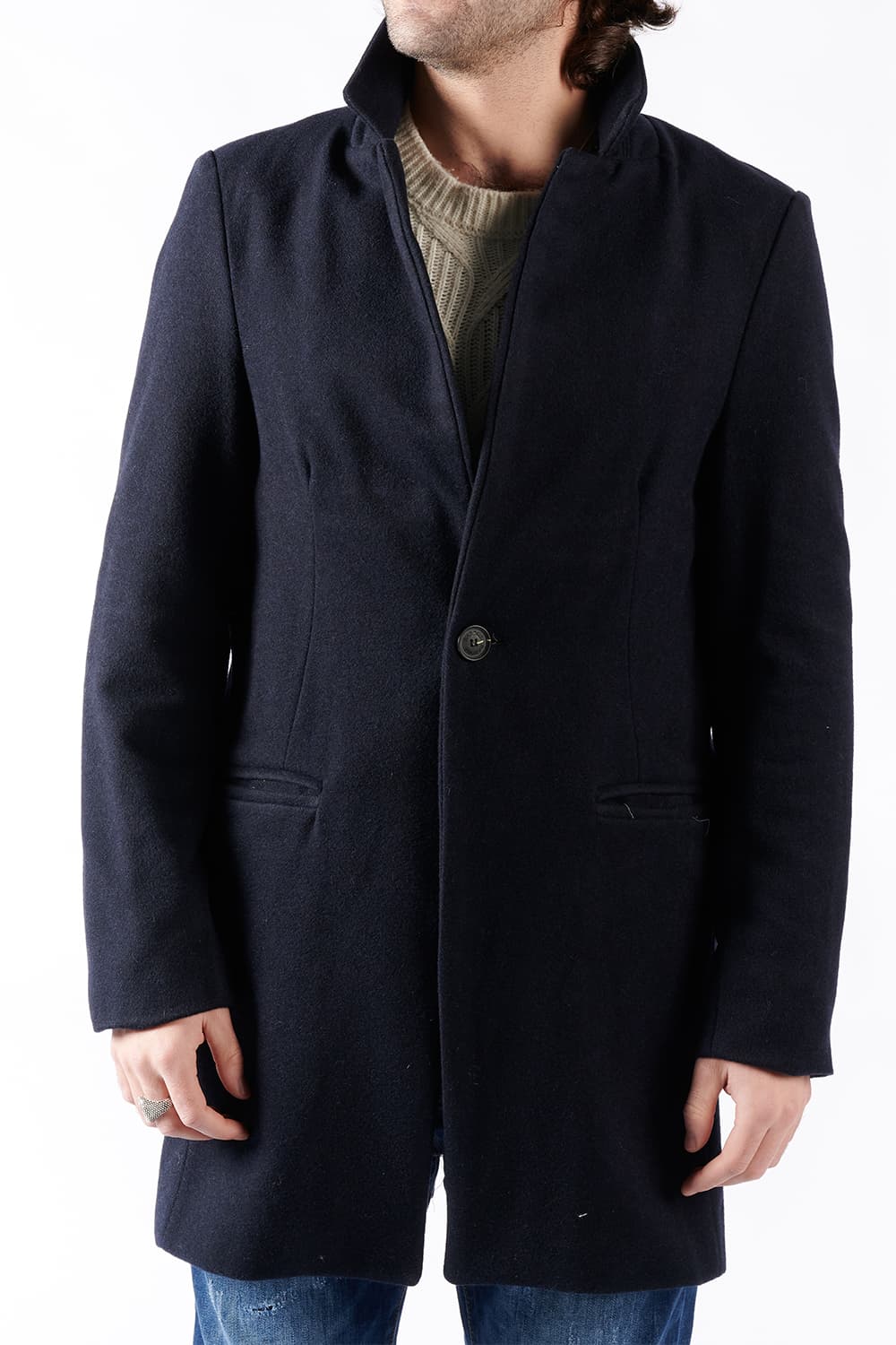 Cappotto Elegante Uomo Misto Cachemire Made in Italy - Barone Firenze