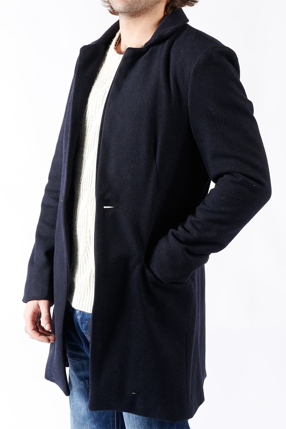 Cappotto Elegante Uomo Misto Cachemire Made in Italy - Barone Firenze