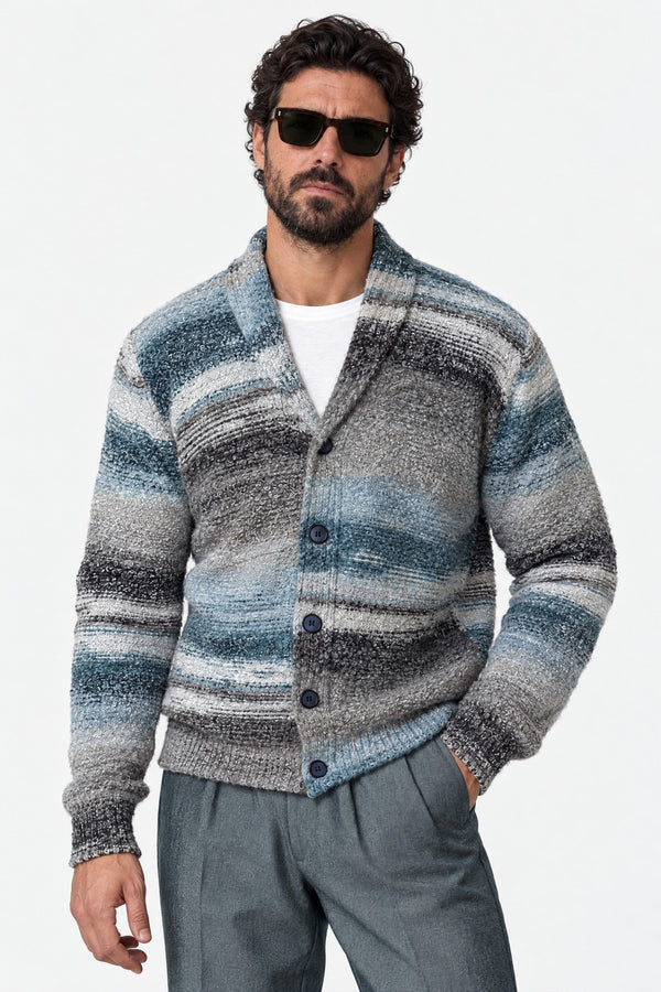 Men's Denim Mélange Cardigan