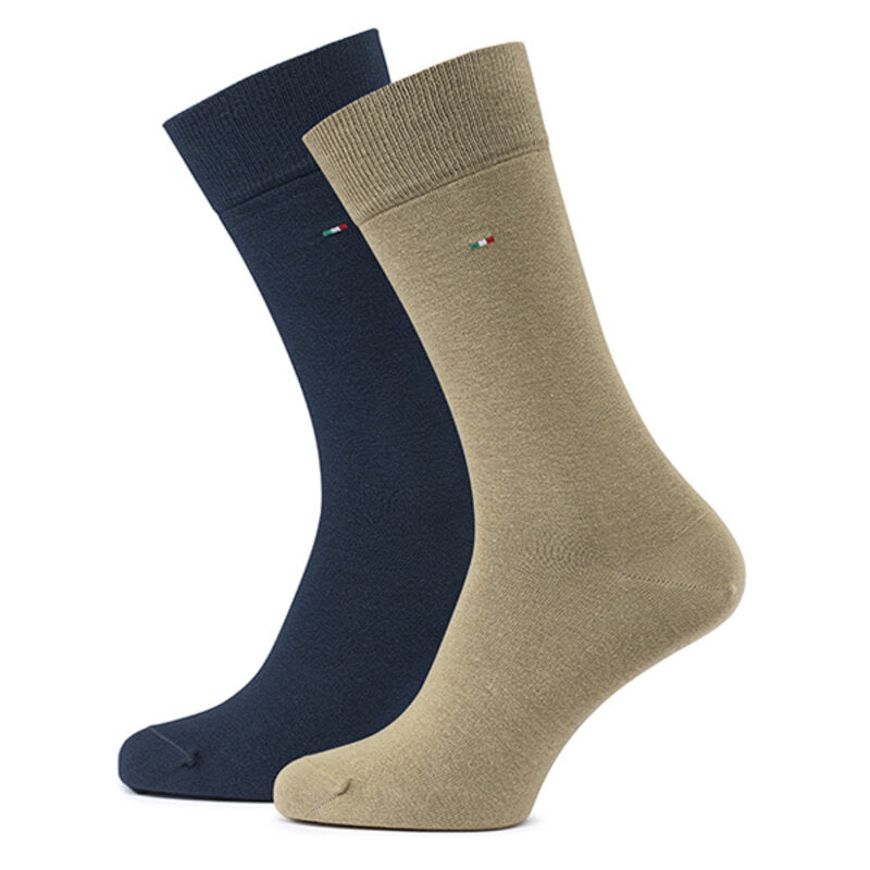 Cotton Men's Socks – Basic | Navy & Olive