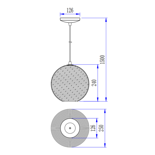 Detail van de elegante bruine Carpi hanglamp, perfect voor een moderne inrichting. Een sfeervolle toevoeging aan elke ruimte.