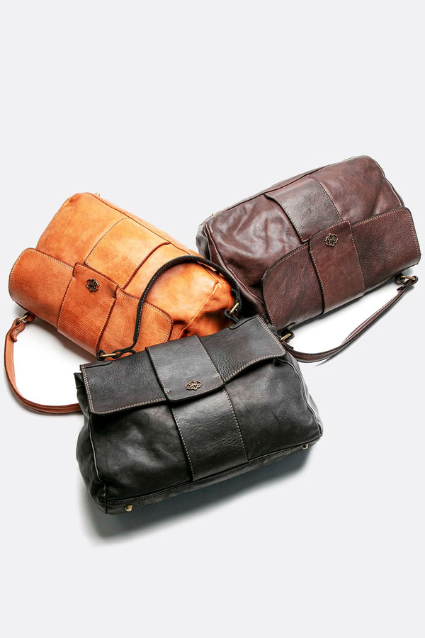 Carrara borsa donna postina 100% vera pelle Made in Italy - Barone Firenze