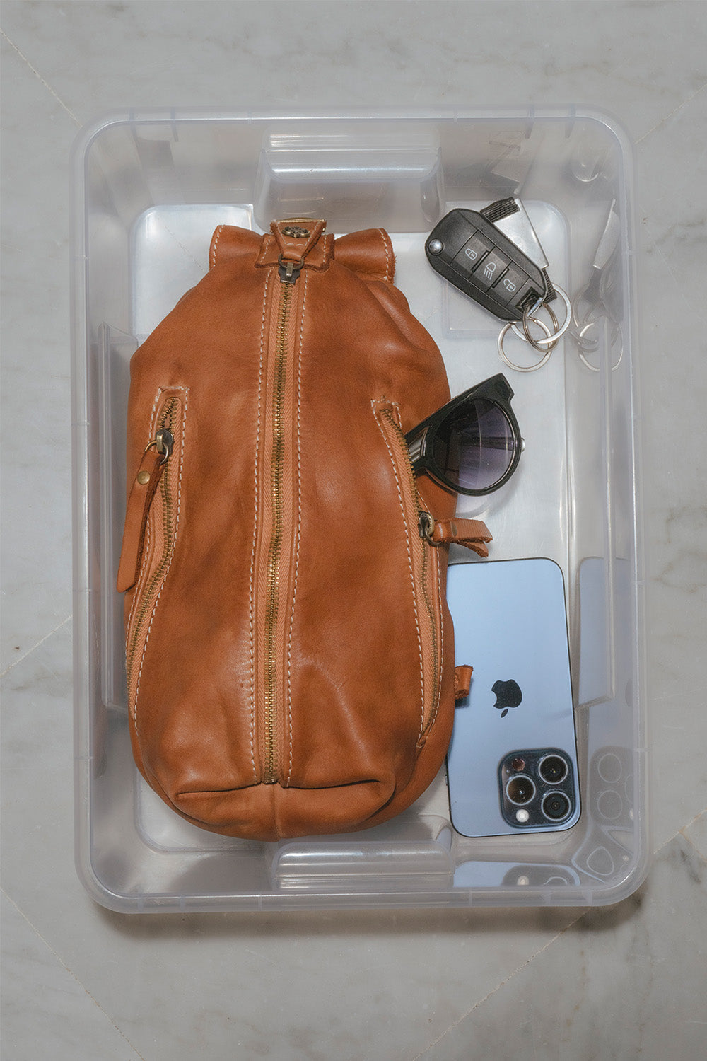 Marsupio Certaldo uomo 100% vera pelle Made in Italy - Barone Firenze