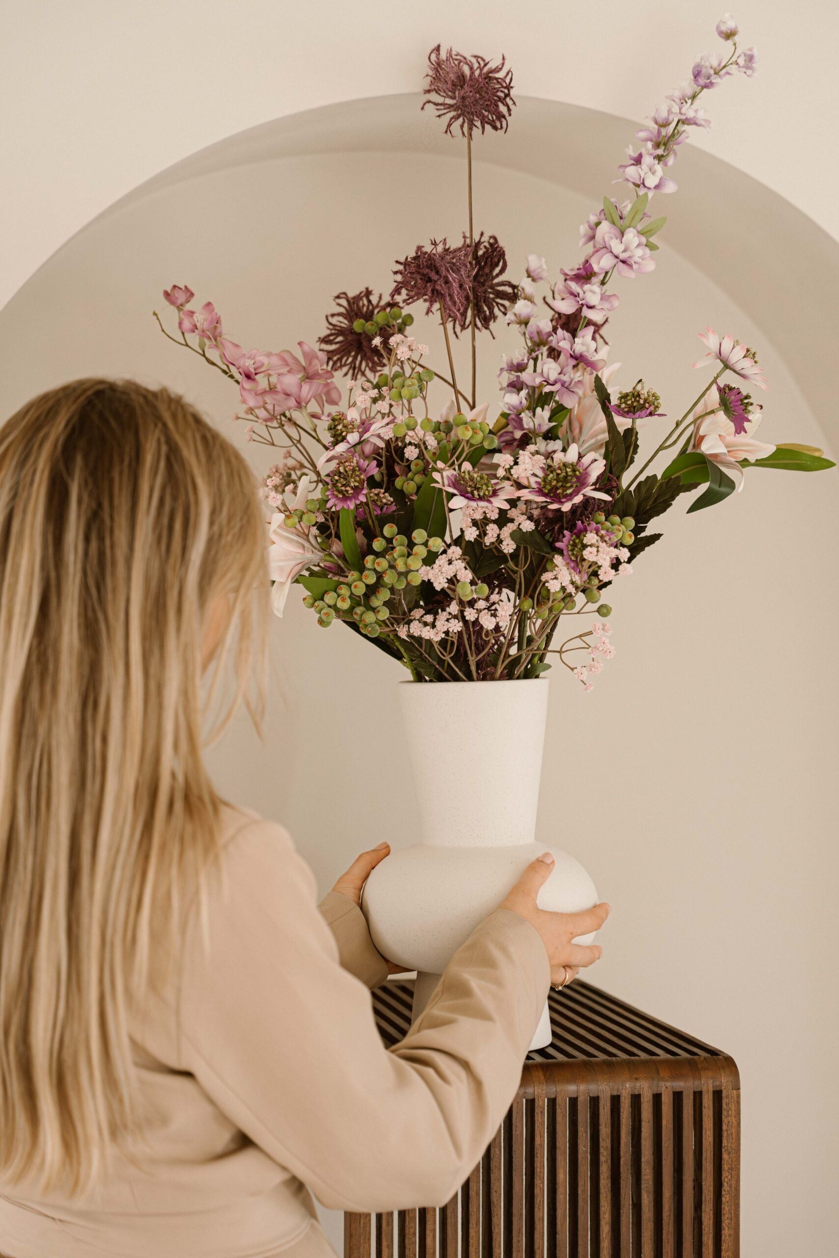 Silk bouquet - Lilac