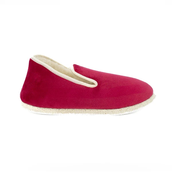 Chausson Velours Rouge