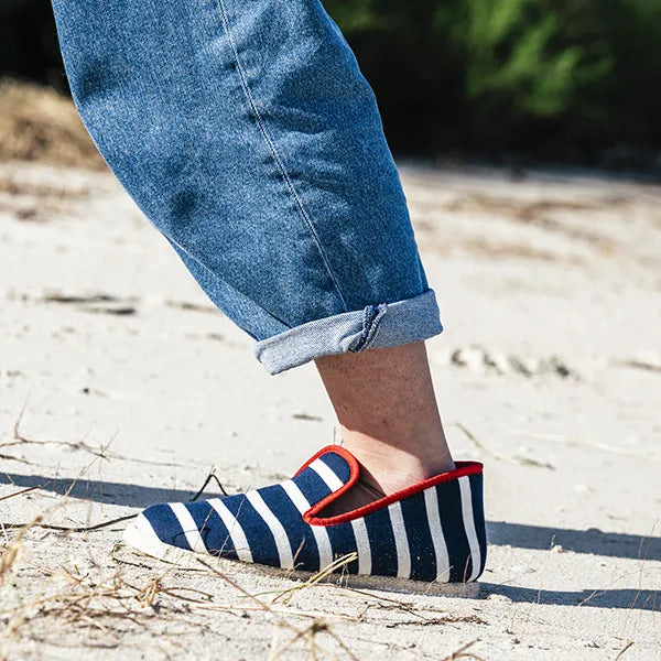 chaussons mariniere marine