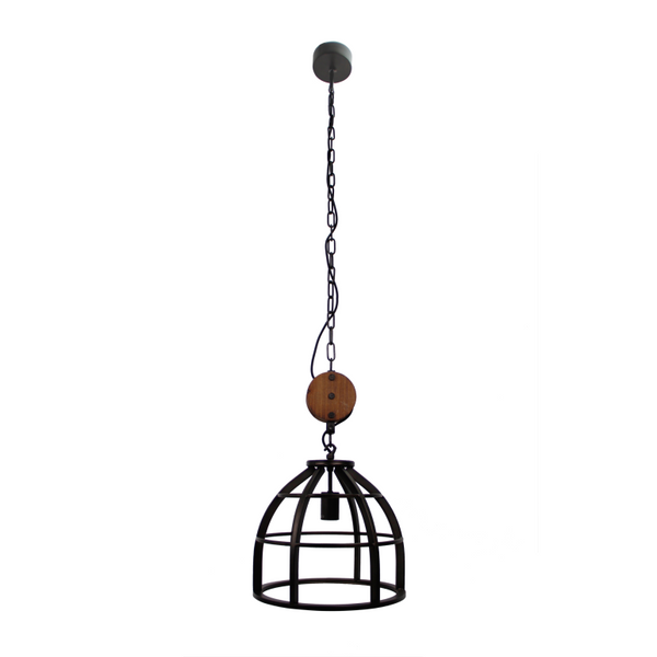 De zwarte Aperto hanglamp heeft een elegant design met een speelse uitstraling. Perfect voor een moderne sfeer in huis.