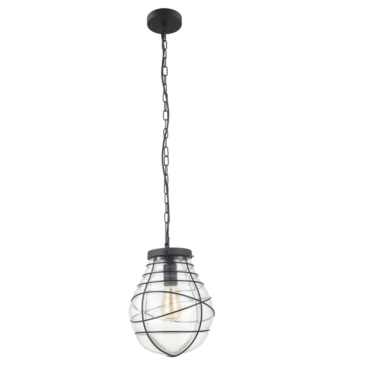 De zwart metalen hanglamp Venezia Tre voegt een landelijke charme toe aan jouw interieur. Perfect voor boven de eettafel.