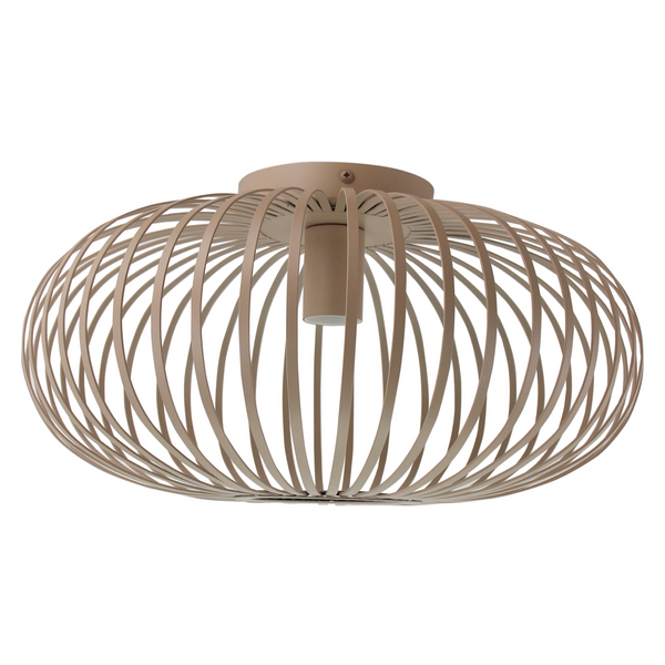 De Curvato plafondlamp in zandkleur past perfect in een Japandi interieur. Brengt rust en harmonie in elke ruimte.