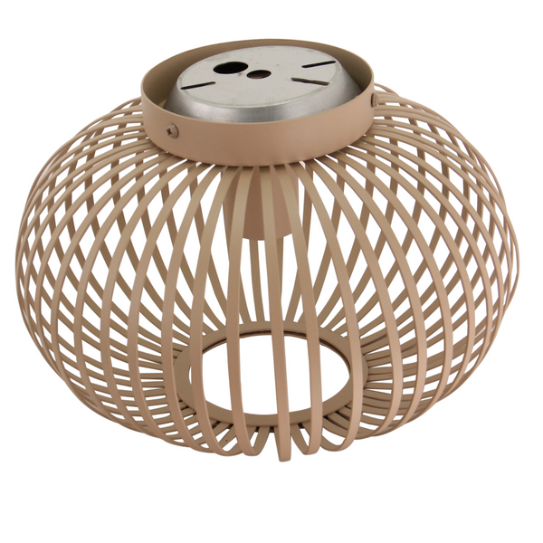 De Curvato plafondlamp in zand geeft een warme, natuurlijke uitstraling aan jouw interieur.