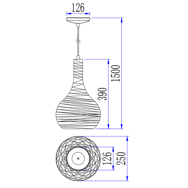 De Filo Sottile hanglamp in zwart heeft een verfijnd ontwerp. Perfect voor een moderne touch boven de eettafel.