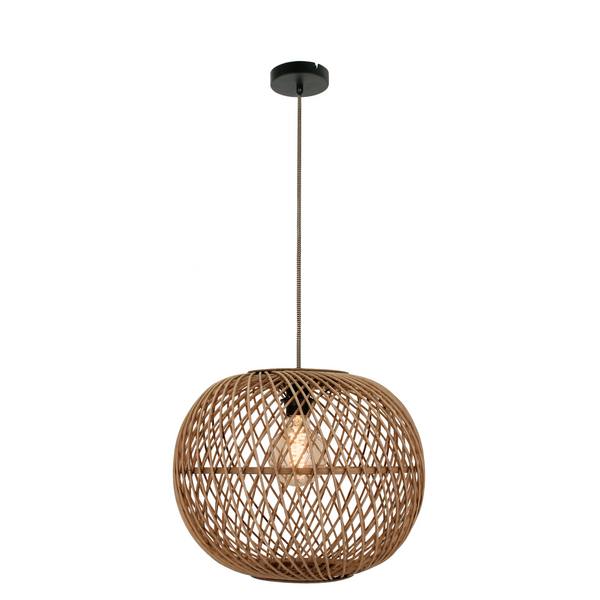 Laat je betoveren door de bruine hanglamp Nature Diagonaal Rond. Perfect voor een warme, landelijke sfeer in je interieur.