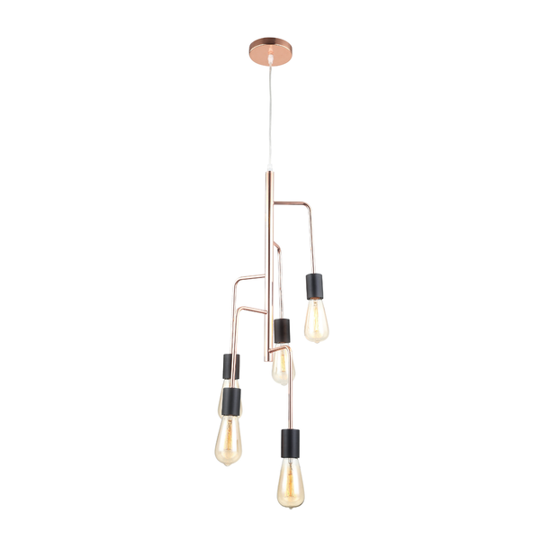 Bronskleurige hanglamp uit de Retro serie voor een moderne touch. Perfect voor sfeervolle verlichting boven de eettafel.