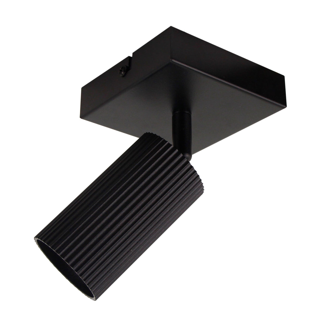 De zwarte Rigo plafondlamp van metaal geeft een moderne uitstraling aan elk interieur. Perfect voor sfeervolle ruimtes.
