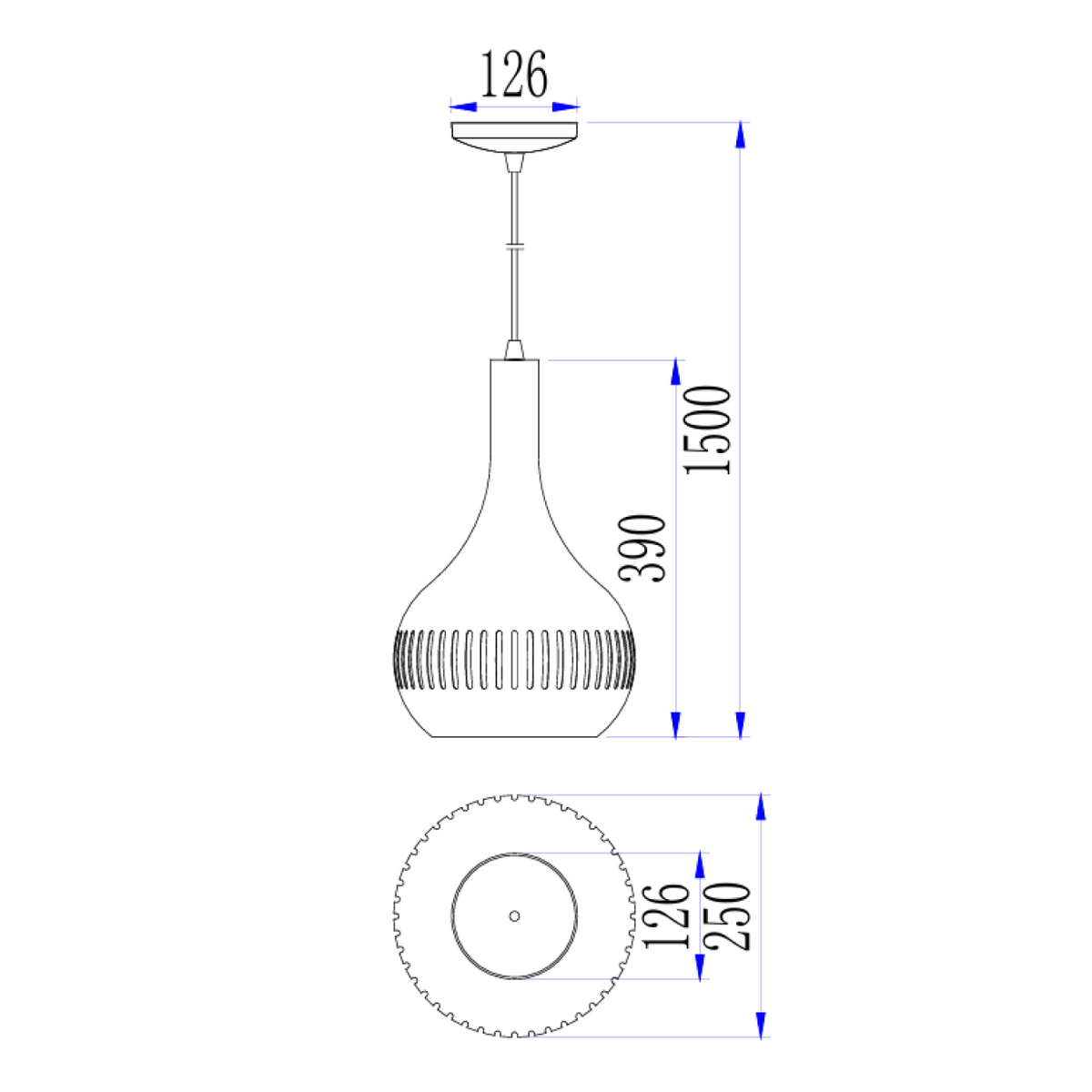 De Strisce hanglamp in zwart metaal voegt een industrieel accent toe aan je interieur. Perfect voor boven de eettafel.