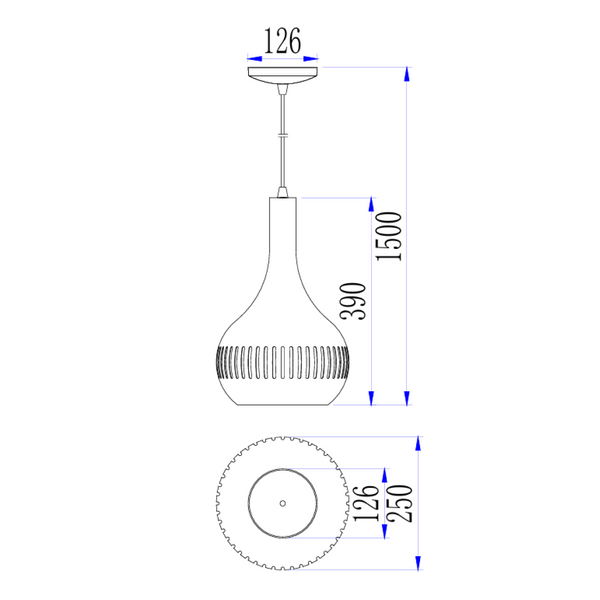 De Strisce hanglamp in zwart metaal voegt een industrieel accent toe aan je interieur. Perfect voor boven de eettafel.