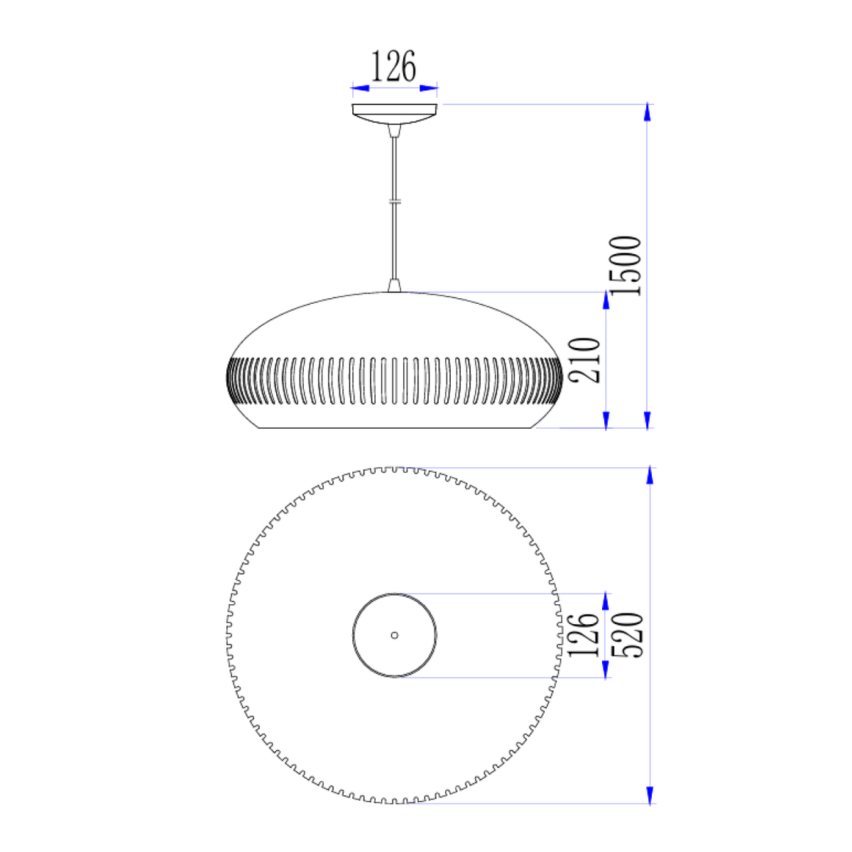 Met zijn strakke zwarte ontwerp is de Strisce hanglamp perfect voor een industriële uitstraling.