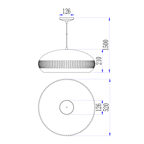 Met zijn strakke zwarte ontwerp is de Strisce hanglamp perfect voor een industriële uitstraling.