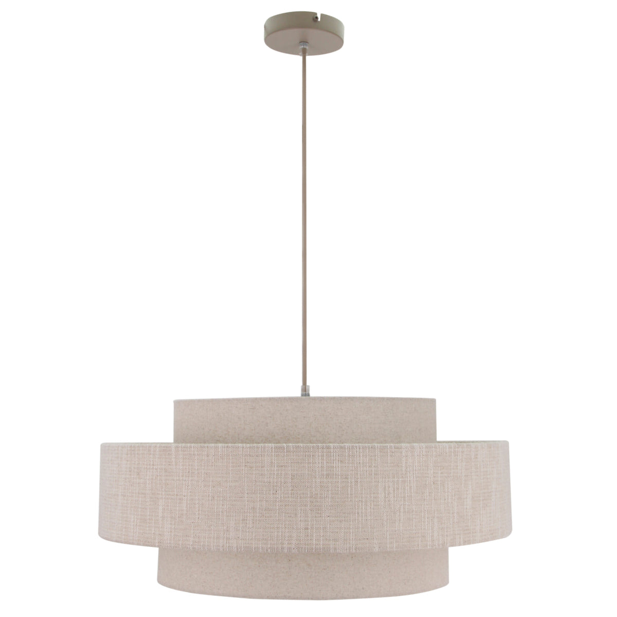 De Trilo hanglamp in beige voegt een vleugje Japandi-stijl toe aan je interieur. Perfect voor een rustige, harmonieuze sfeer.