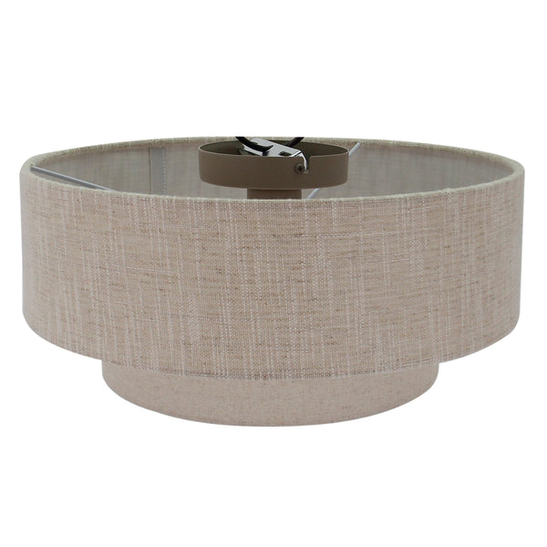 De Trilo plafondlamp in beige brengt een warme, natuurlijke sfeer in jouw Japandi-interieur. Perfect voor elke ruimte.
