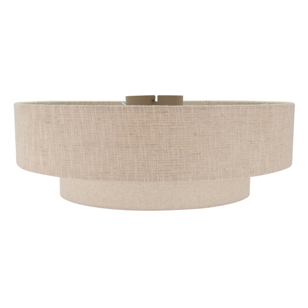 De beige Trilo plafondlamp met stoffen afwerking voegt een warme, Japanse sfeer toe aan je interieur.