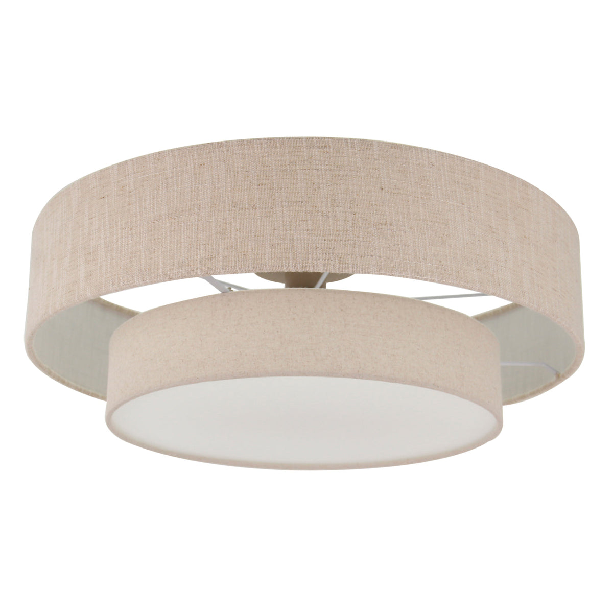 De beige Trilo plafondlamp brengt warmte in jouw ruimte. Een perfecte combinatie van Japandi-stijl en functionaliteit.