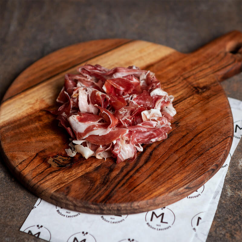 Chiffonnade of Black Pork Ham from Bigorre