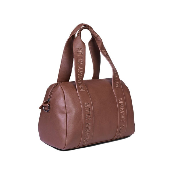 Childhome Torba Mommy Club Signature Vegan Leather Brown - PUFFI