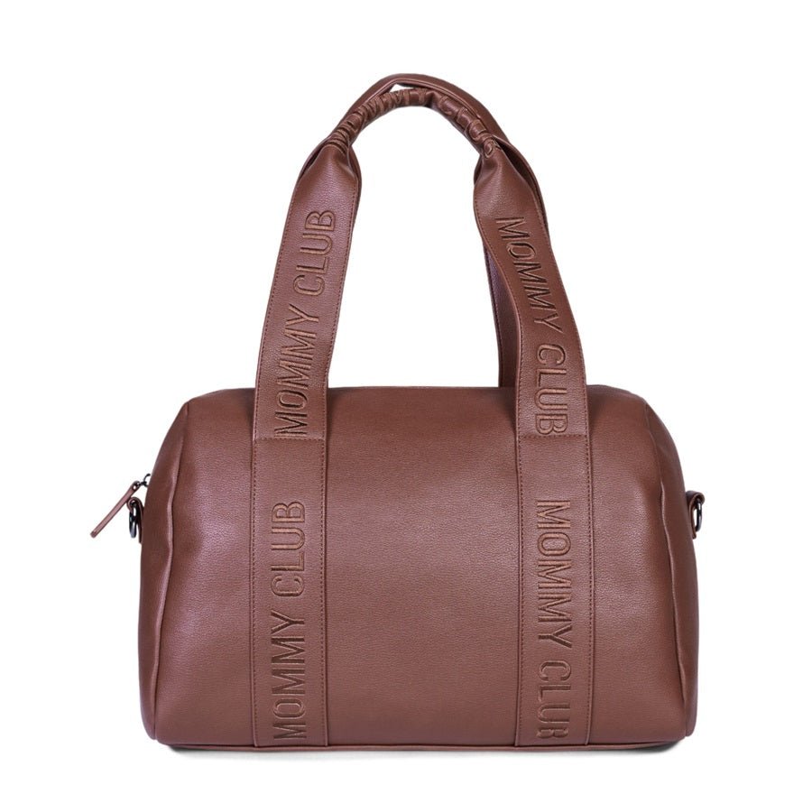 Childhome Torba Mommy Club Signature Vegan Leather Brown - PUFFI