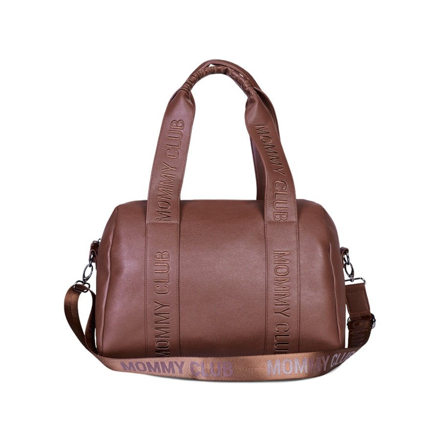 Childhome Torba Mommy Club Signature Vegan Leather Brown - PUFFI
