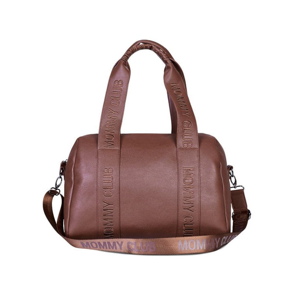 Childhome Torba Mommy Club Signature Vegan Leather Brown - PUFFI