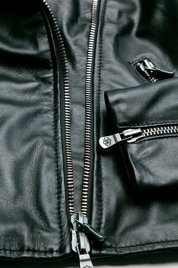 Chiodo Donna Bis giacca 100% vera pelle Made in Italy - Barone Firenze