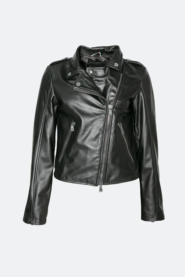 Chiodo Donna Bis giacca 100% vera pelle Made in Italy - Barone Firenze